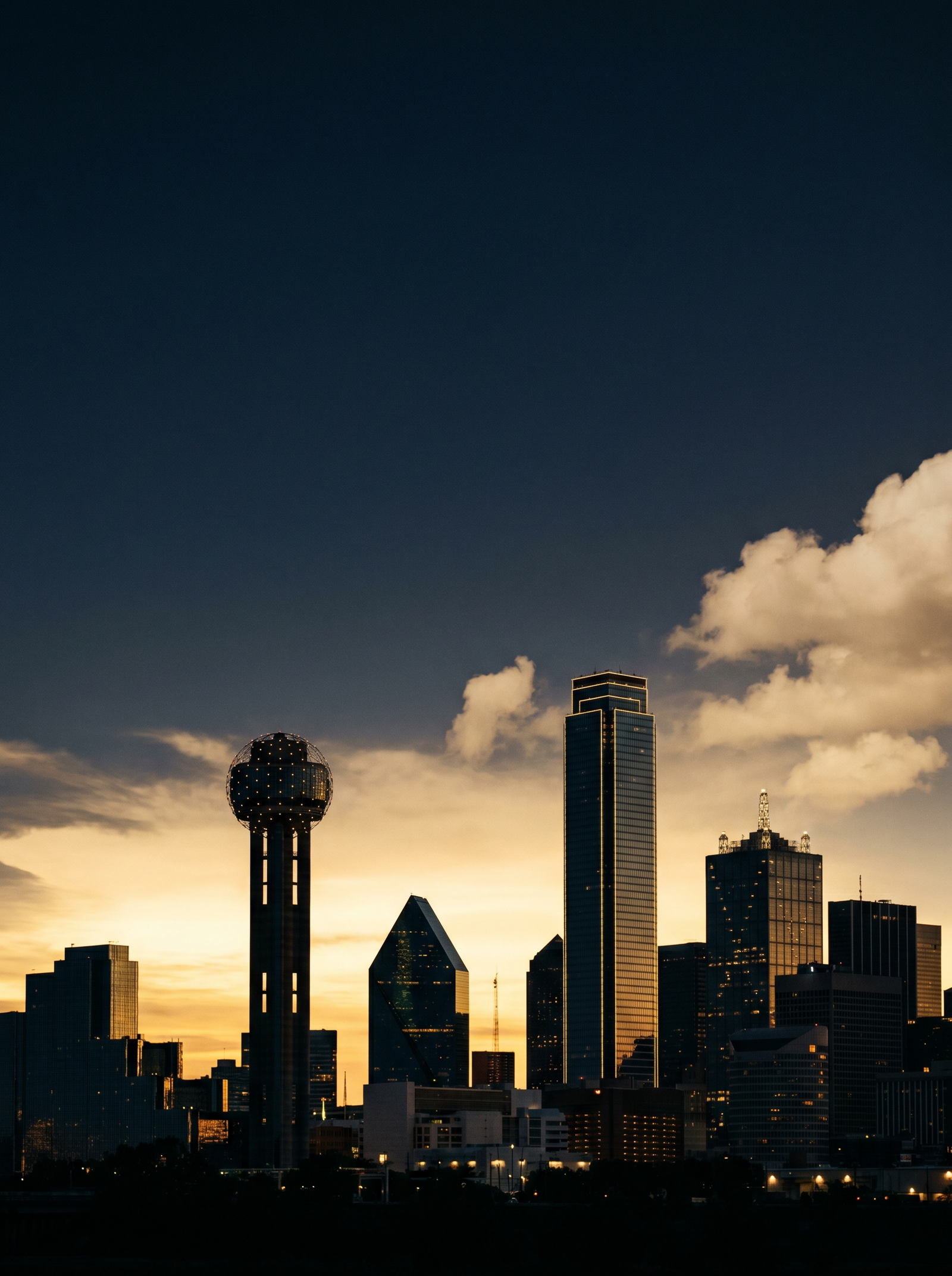 Dallas skyline at twilight